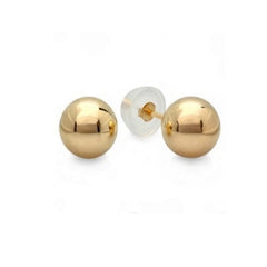 Simple Gold Ball Earrings